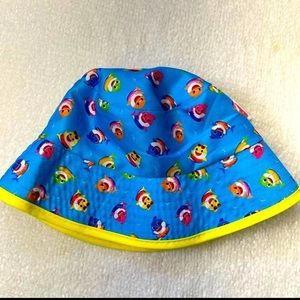 Baby shark toddler Hat beach pool Bucket-hat sun pinkfong Nickelodeon babysharks